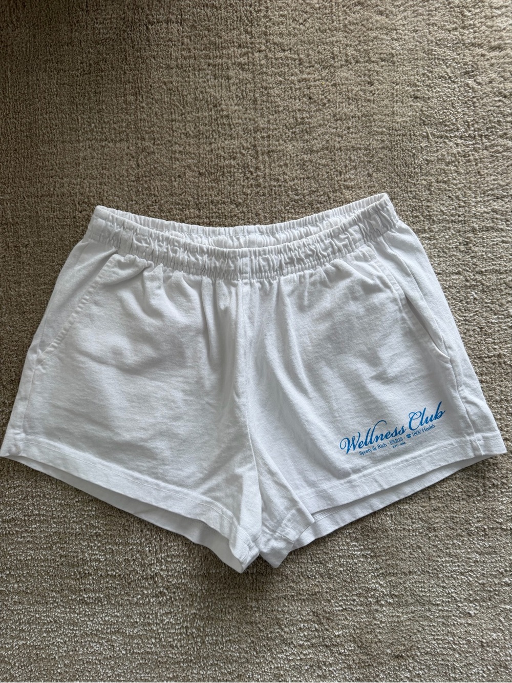 Sporty & Rich White Cotton Shorts